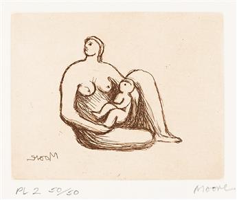 HENRY MOORE Mother and Child.